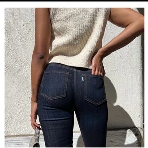 Sene Air Skinny Jeans Dark Denim Wash Ankle High Rise  stretch Sz 27 NWT